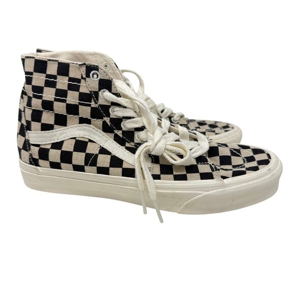 Vans Sk8-Hi Tapered Checkerboard Black Shoes Men’s 8 / Women’s 9.5 - Picture 1 of 9